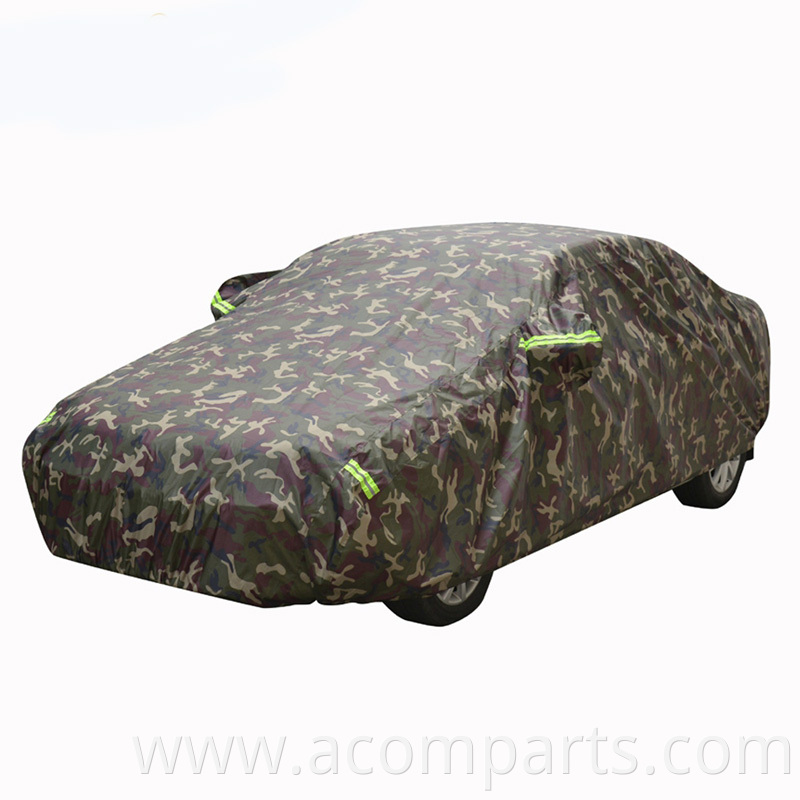 Upgraded windproof design scratch resistant black oxford fabrics aluminum foil car cover